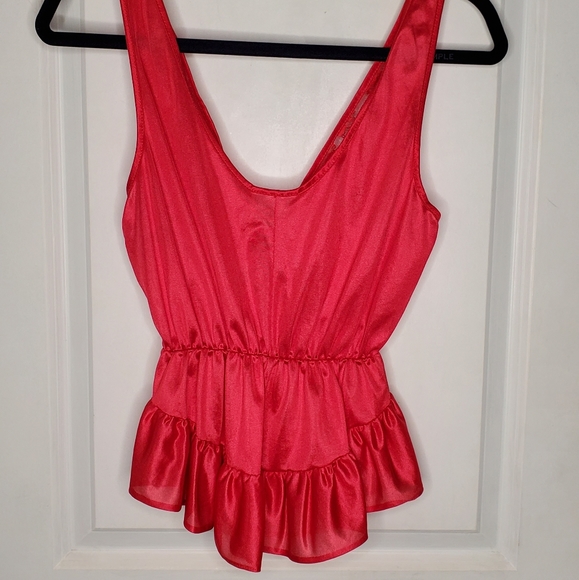 Red lacey intimates top - Picture 4 of 6